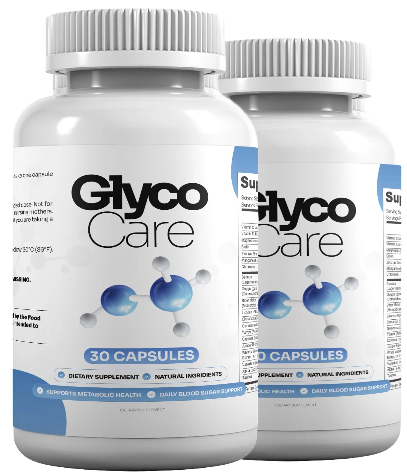 GlycoCare Blood Sugar Support Supplement Bottle